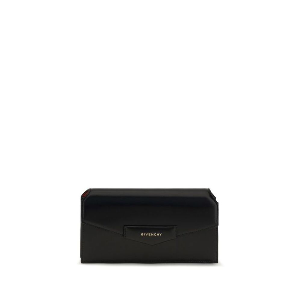 Givenchy Black Calf Leather Bos Taurus Clutch Women's Bag